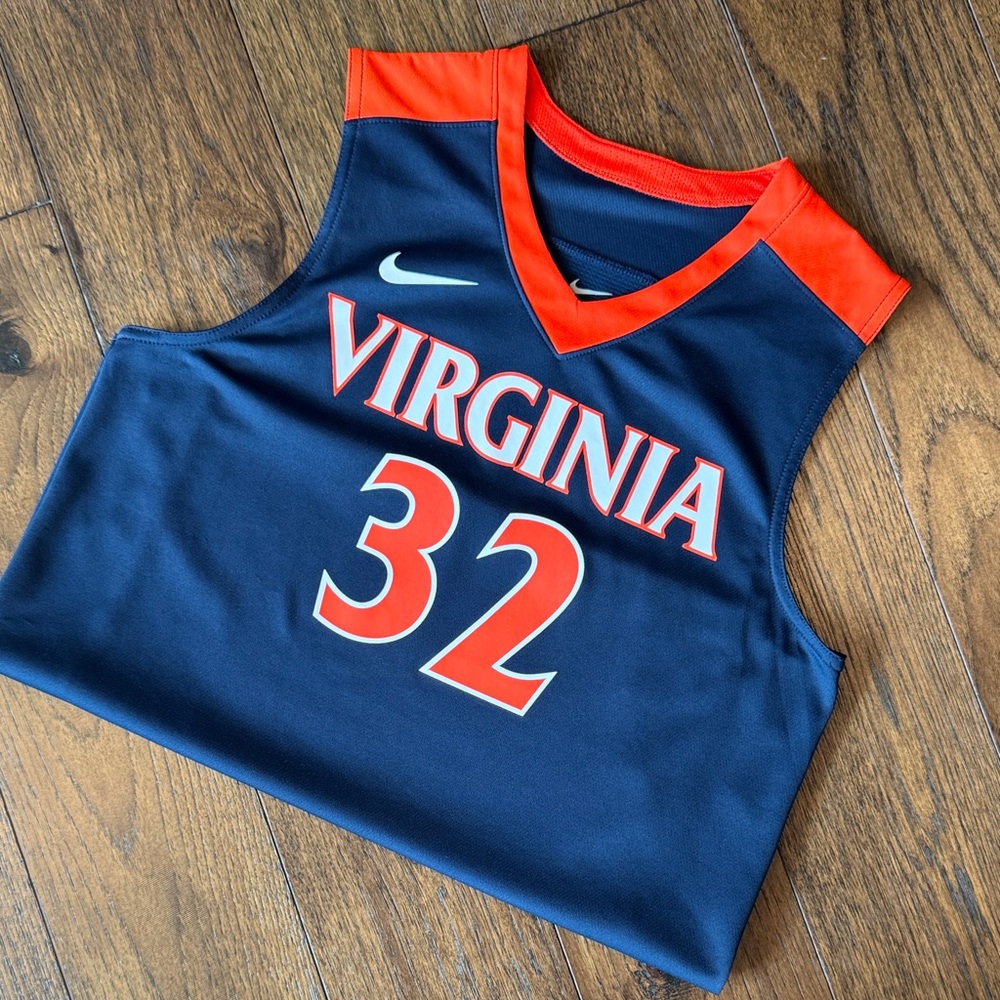UVA Nike Navy and Orange Virginia Jersey